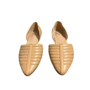 a new day women's flat d'orsay tan beige neutral SIZE 6.5 NWOT